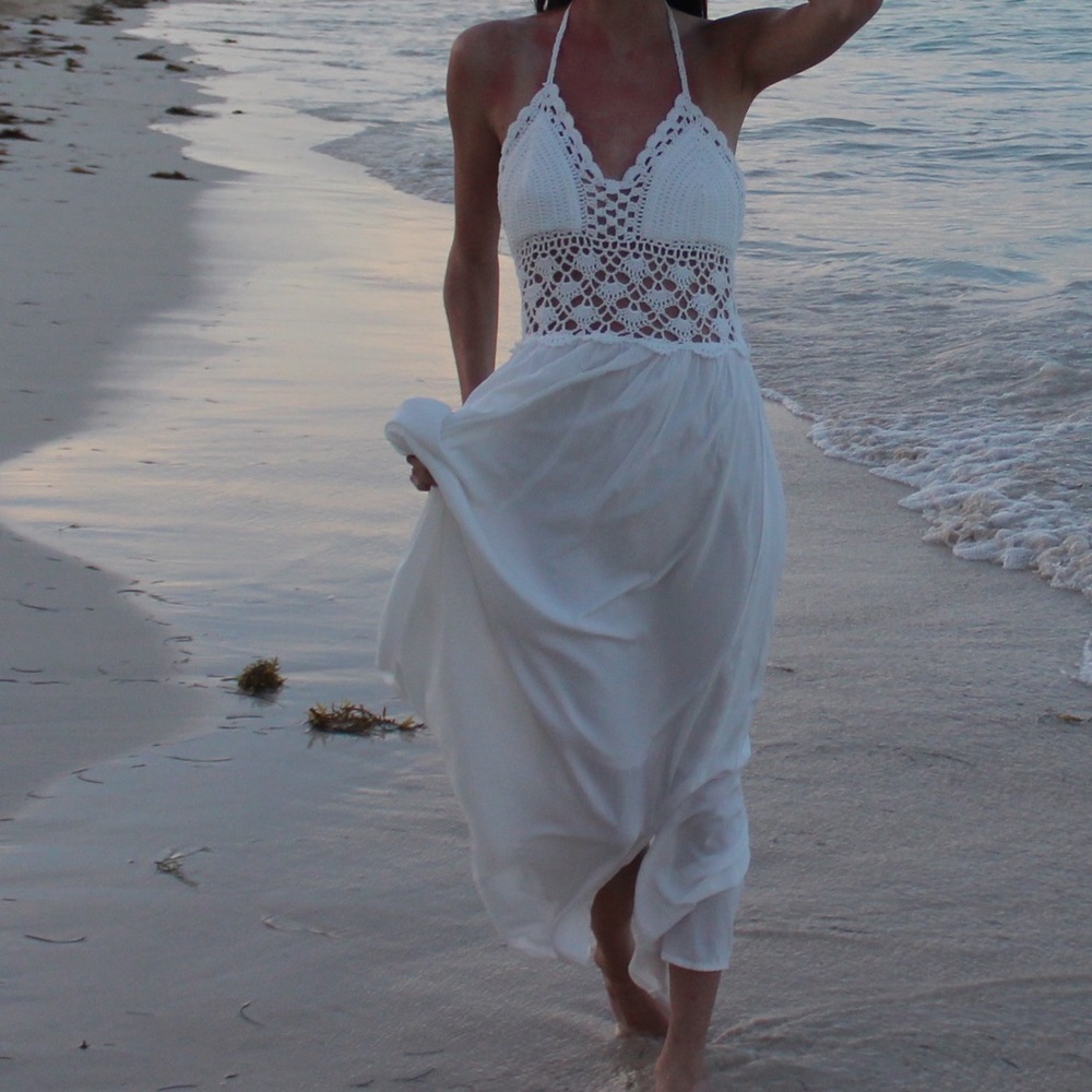 Knit Dress with Open Back